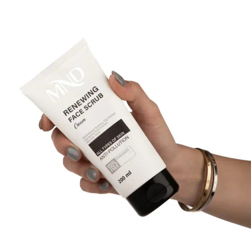 کرم اسکراب بازسازی کننده سطح پوست صورت ام ان دی مناسب انواع پوست